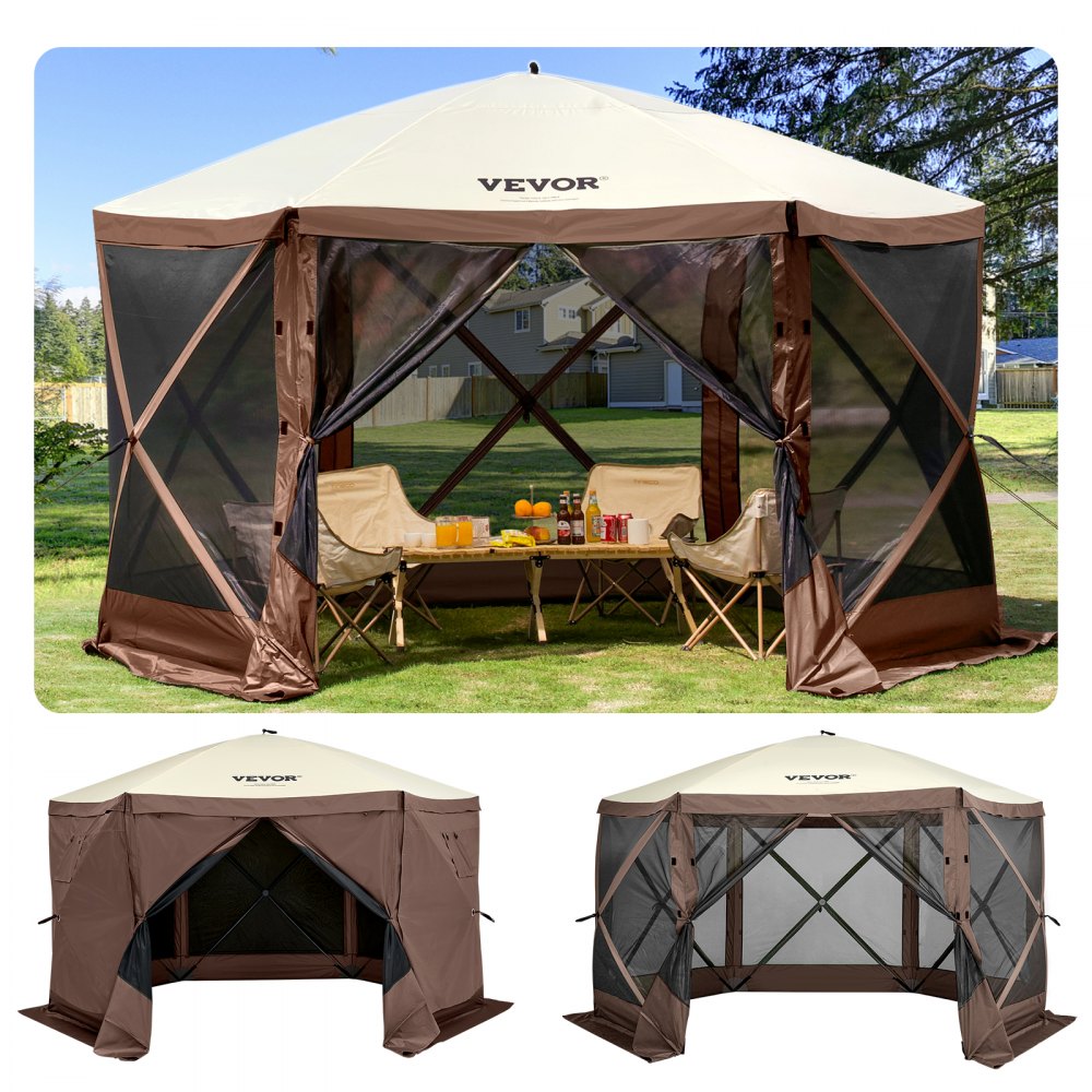 VEVOR 12x12 ft pop-up screen gazebo