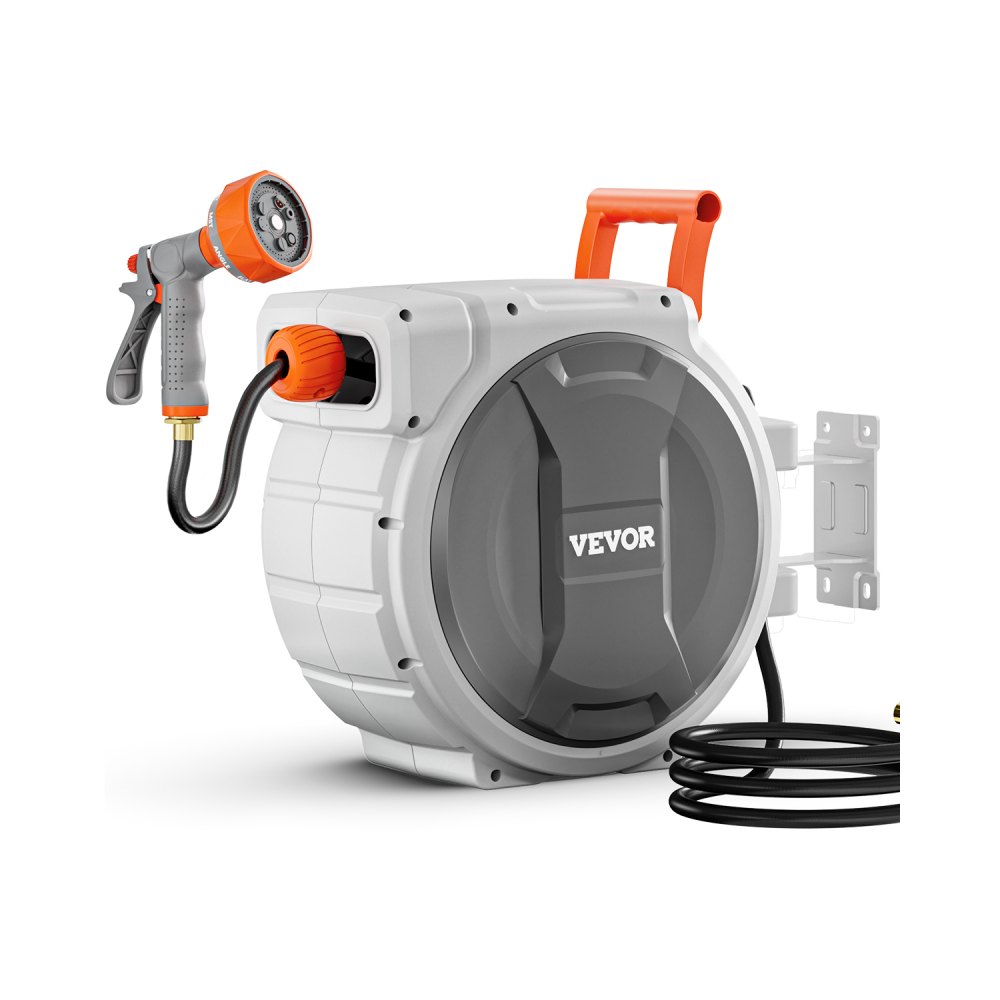 VEVOR retractable garden hose reel 100 ft