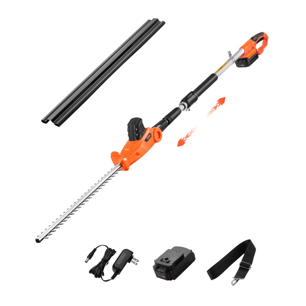 VEVOR cordless extendable hedge trimmer 20V