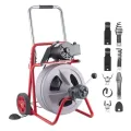 VEVOR Drain Cleaner Machine 100 ft x 1/2 inch with 8 cutters