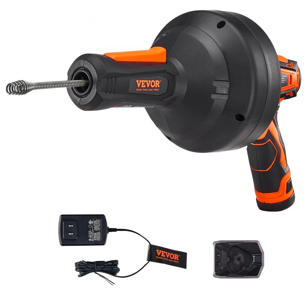12V Electric Drain Auger 25 ft