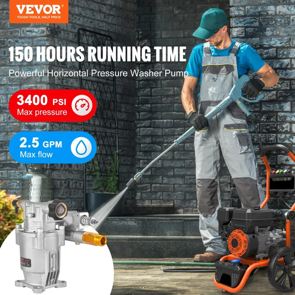 Flushing lines with the pressure washer pump