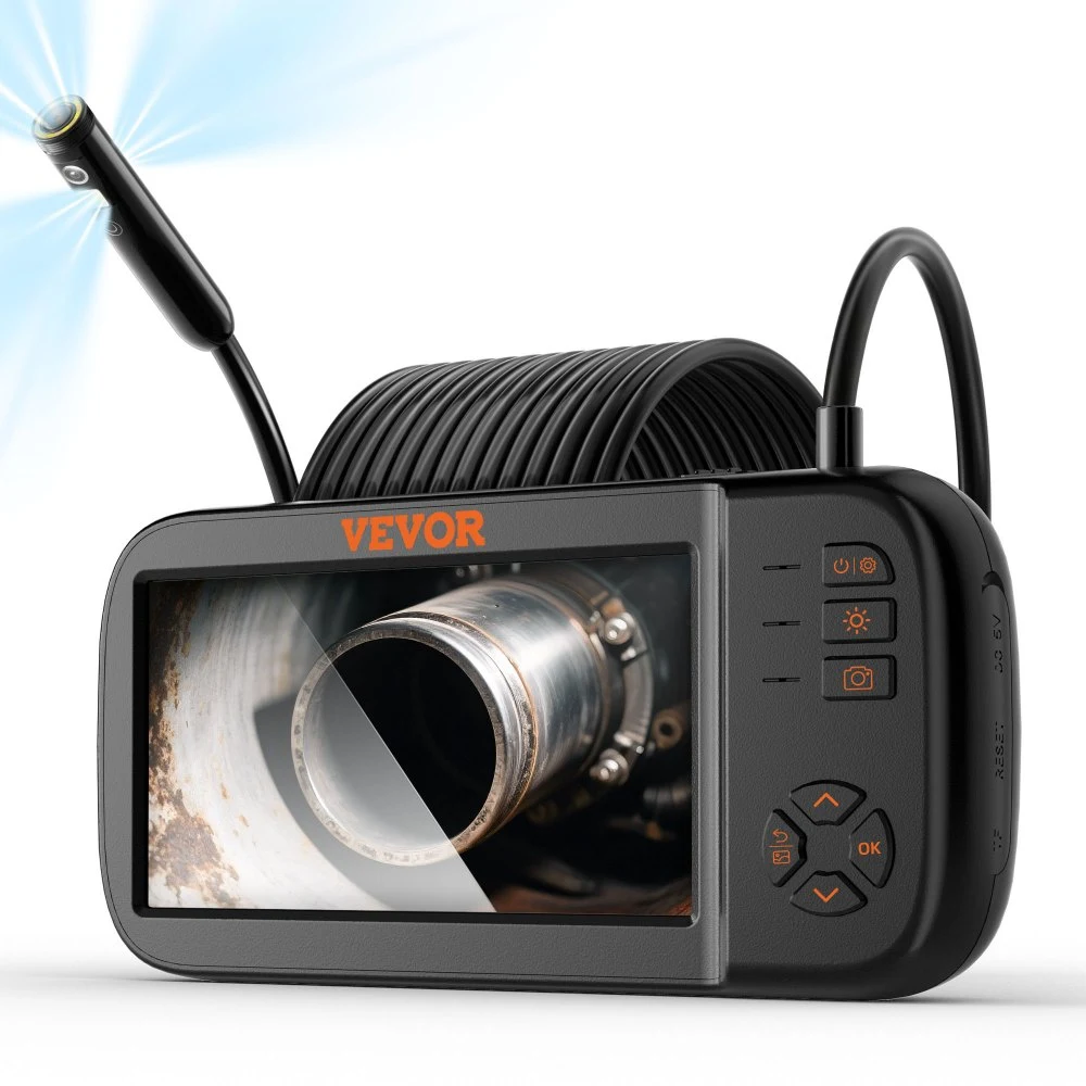 Triple-Lens Borescope Camera with 4.5 inch Screen