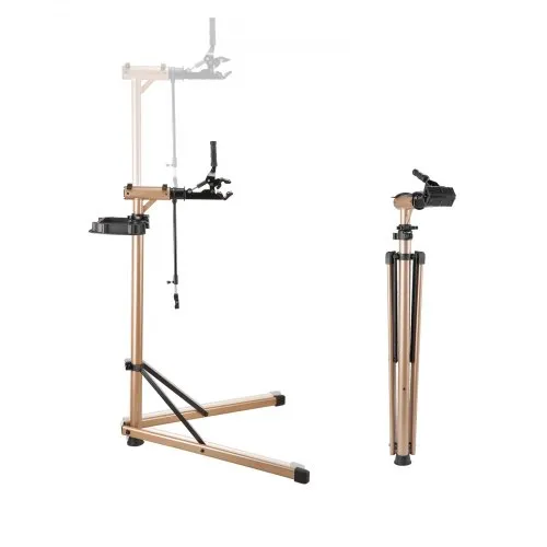 VEVOR Bike Repair Stand, Max. 110 lb Heavy-duty Bicycle Work Stand with 40.3-59.4 in Adjustable Height & Large Tool Tray, Foldable Ebike Maintenance Rack, Shop Home Mechanics for Mountain Road Bike