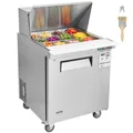 VEVOR 28 inch Refrigerated Prep Table