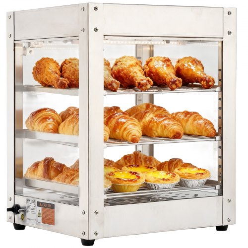 3-tier food warmer display